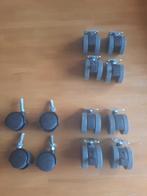 Zwenk meubelwieltjes met rem, Minder dan 50 cm, Ophalen of Verzenden, Zo goed als nieuw, Minder dan 25 cm