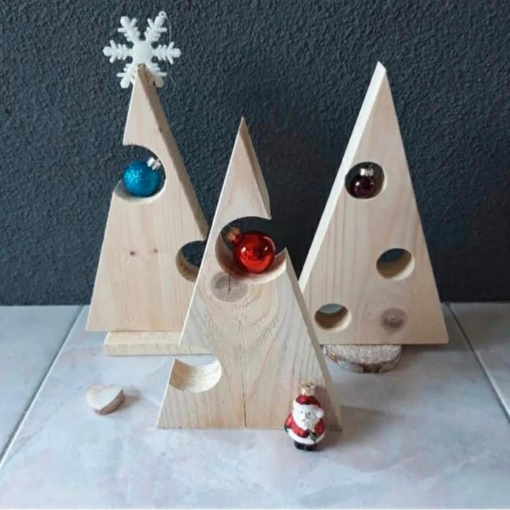 Houten Kerstboompjes, Diversen, Kerst, Ophalen