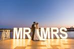 ‼️TE HUUR: MR & MRS Lichtletters ‼️, Hobby en Vrije tijd, Feestartikelen | Verhuur, Ophalen of Verzenden, Nieuw, Geboorte of Huwelijk