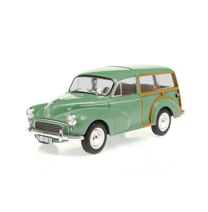 Morris Minor 1000 Traveller '58 1/24 Coches inolvidables 70, Hobby en Vrije tijd, Modelauto's | 1:24, Nieuw, Auto, Overige merken