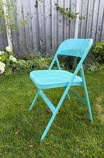Klapstoel | blauw / groen | ikea | stoel, Huis en Inrichting, Stoelen, Ophalen, Blauw, Zo goed als nieuw, Metaal