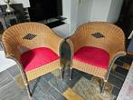 2 nog mooie rotan stoelen, Huis en Inrichting, Stoelen, Riet of Rotan, Twee, Gebruikt, Bruin