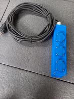 Nieuwe verlengkabel met stekkerdoos 15 meter kabel, Caravans en Kamperen, Ophalen of Verzenden, Nieuw