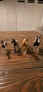 4 Schleich paarden, merries en veulens, Ophalen of Verzenden, Zo goed als nieuw, Jongen of Meisje