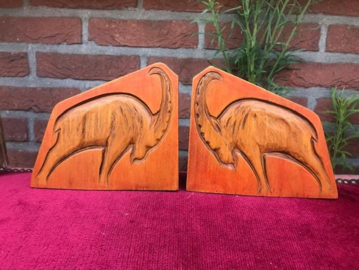 stel art-deco boekensteunen, LASCAUX, Antiek en Kunst, Curiosa en Brocante, Ophalen of Verzenden