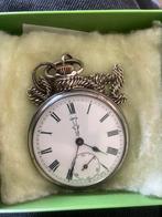 Zilver zakhorloge, Sieraden, Tassen en Uiterlijk, Horloges | Antiek, Ophalen, Zilver, Overige merken