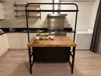 Ikea Vadholma Keukeneiland met rek, Huis en Inrichting, Ophalen, Gebruikt, 100 tot 150 cm, 75 cm of meer