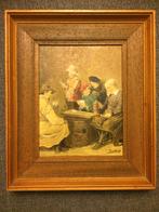 Th vd Horst | Repro David Teniers "La partie de cartes", Antiek en Kunst, Ophalen of Verzenden