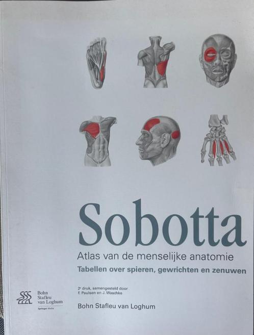 Sobotta, Atlas van de menselijke anatomie, Boeken, Studieboeken en Cursussen, Zo goed als nieuw, HBO, Beta, Ophalen of Verzenden