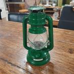 Groene petroleum stormlamp, Ophalen of Verzenden