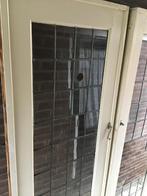 Ensuite deuren met  glas in lood.    Beschadigd, Doe-het-zelf en Verbouw, Deuren en Horren, Ophalen, Gebruikt, 120 cm of meer