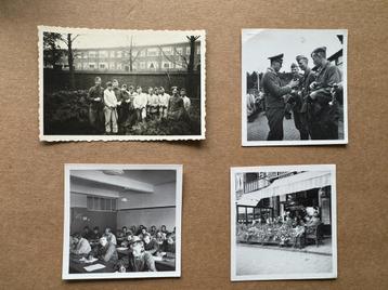 Set van 4 foto’s Duitse soldaten in Nederland