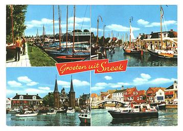 978456 Sneek Nette oude kaart Onbeschreven beschikbaar voor biedingen