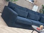 ZGAN XL Ribstof Hoekbank - Zwart - 315 x 250, Ophalen, -, Ribstof hoekbank groot zwart plofbank chillbank familiebank, -