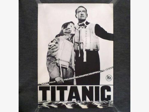 TITANIC film poster 1953 Denemarken extreem zeldzaam C.Webb, Verzamelen, Scheepvaart, Zo goed als nieuw, Motorboot, Ophalen of Verzenden