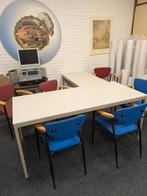 Tafel hoekopstelling met 6 stoelen, Ophalen, Rechthoekig, 100 tot 150 cm, 50 tot 100 cm