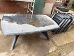 Gratis af te halen, Tuin en Terras, Tuintafels, Ophalen, Gebruikt, Rechthoekig, Kunststof