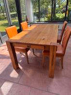 Eiken eetkamertafel, Huis en Inrichting, Tafels | Eettafels, Ophalen, Gebruikt, Eikenhout, 50 tot 100 cm
