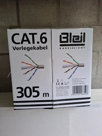 Netwerkkabel CAT.6 ongeveer 200 meter in doos beschikbaar voor biedingen