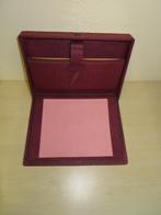 Vintage opklapbare rode schrijfmap met vloeiblad, jaren '50, Verzamelen, Retro, Ophalen of Verzenden, Overige typen