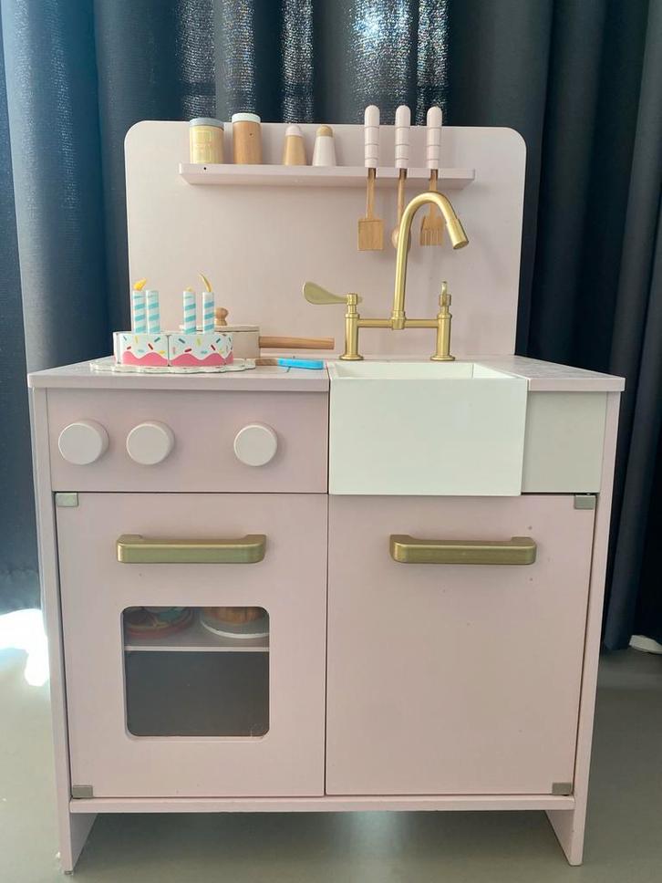 Petit Amelie Houten Speelkeuken met Accessoires, Kinderen en Baby's, Speelgoed | Speelkeukens, Zo goed als nieuw, Speelkeuken