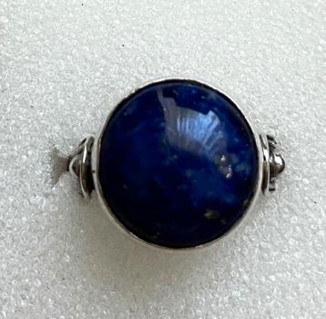 Zilveren 925 ring met lapes lazuli steen maat 18 beschikbaar voor biedingen