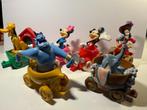 6 paradewagens van Disney, Ophalen of Verzenden, Mickey Mouse, Gebruikt, Beeldje of Figuurtje