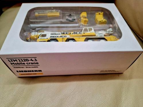 WSI 1:87 Mediaco Liebherr LTM 1120-4.1 metalen model, Hobby en Vrije tijd, Modelauto's | 1:87, Nieuw, Hijskraan, Tractor of Landbouw