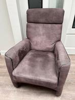 Fauteuil taupe kleur, Huis en Inrichting, Fauteuils, Ophalen, Gebruikt, 75 tot 100 cm, 50 tot 75 cm