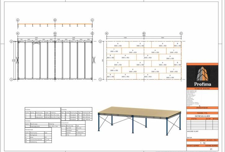 Nieuwe Entresolvloer 12x4 48m2, Zakelijke goederen, Kantoor en Winkelinrichting | Magazijn, Stelling en Opslag, Ophalen
