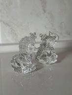 Kristallen glazen leeuw olifant beeldje decoratie verzamelen, Ophalen of Verzenden