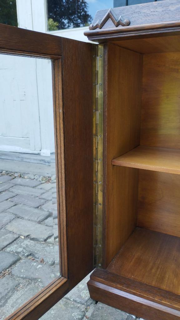 mooie ArtDeco antieke vitrinekast / theekast / buffetkast, Huis en Inrichting, Kasten | Vitrinekasten, Zo goed als nieuw, Minder dan 100 cm