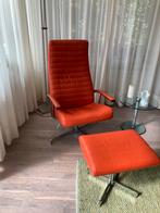 Luxe Relaxfauteuil met Voetenbankje  van Hulshoff, Huis en Inrichting, Ophalen, Zo goed als nieuw, 50 tot 75 cm