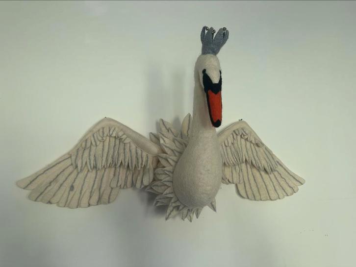 Sew heart felt zwaan Odette (groot), Kinderen en Baby's, Kinderkamer | Inrichting en Decoratie, Zo goed als nieuw, Ophalen of Verzenden