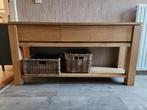 side table teakhout, Huis en Inrichting, Tafels | Sidetables, Ophalen, Gebruikt, 100 tot 150 cm, Teakhout