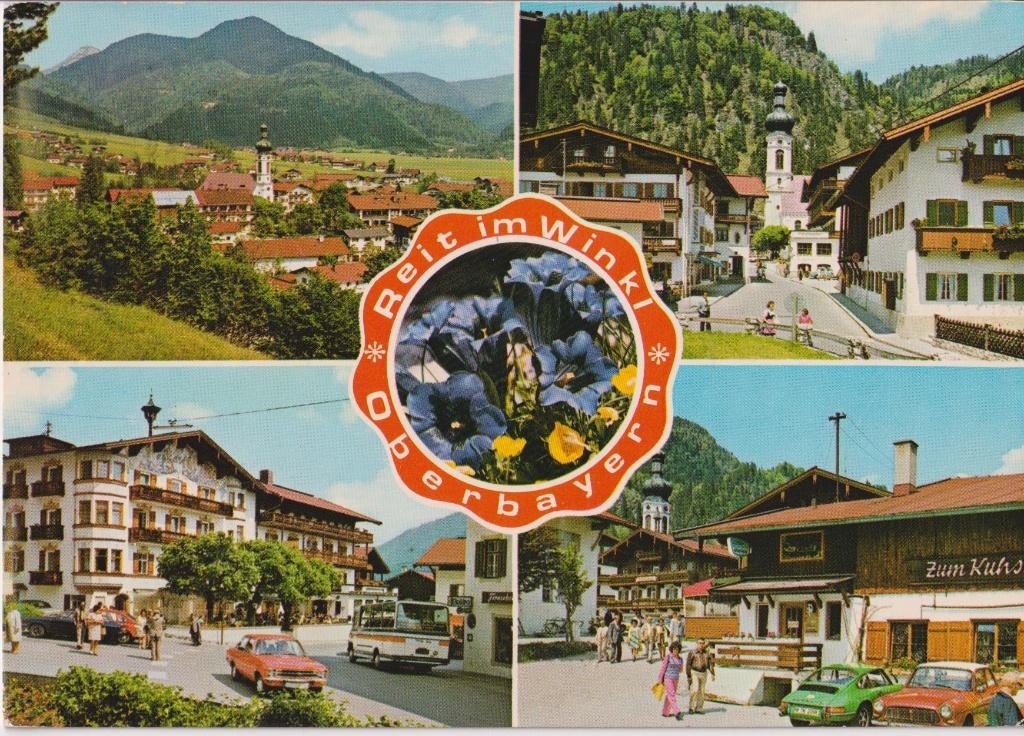 Duitsland , Reit im Winkl met auto's, Porsche 911, Ophalen of Verzenden, 1960 tot 1980, Gelopen, Frankrijk