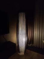 Zwarte bamboe vloerlamp, Huis en Inrichting, Lampen | Vloerlampen, Overige materialen, Zo goed als nieuw, 150 tot 200 cm, Ophalen