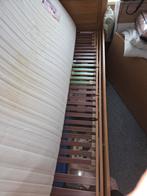 Verstelbaar 1-persoons seniorenbed, Ophalen, 90 cm, Eenpersoons, Bruin