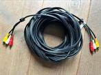 Goobay 15 meter RCA Audio+Video Kabel - 50342, Ophalen of Verzenden, Zo goed als nieuw, 10 meter of meer, Luidsprekerkabel