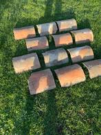 12 Oude Hollandse Nokvorsten, Doe-het-zelf en Verbouw, Gebruikt, Steen of Klei, Ophalen of Verzenden, Minder dan 5 m²