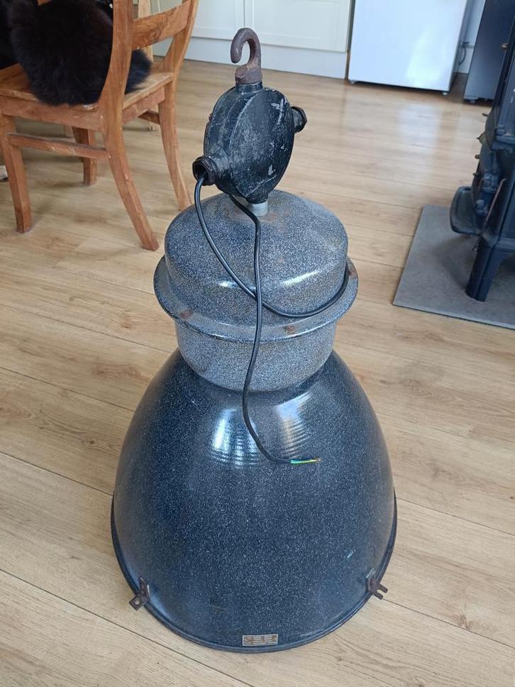Industriële hanglamp, vintage, Antiek en Kunst, Antiek | Lampen, Ophalen