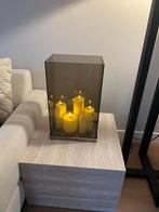 Luxe windlicht/ showcase, Overige materialen, 25 tot 50 cm, Beige, Ophalen of Verzenden