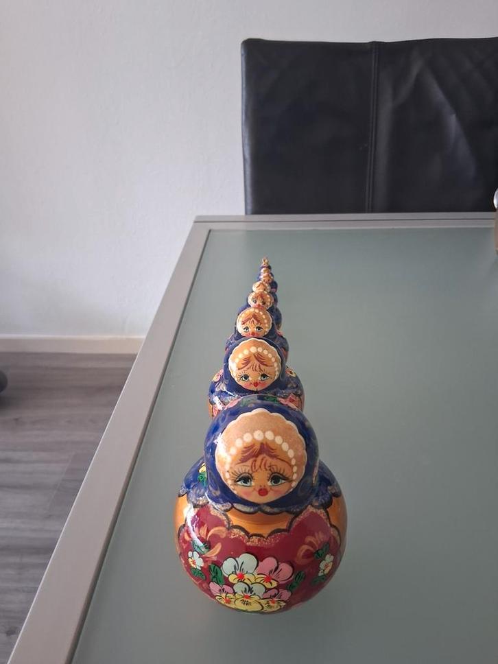 Matroesjka - 9 Poppetjes - Perfecte Staat, Antiek en Kunst, Curiosa en Brocante, Ophalen of Verzenden