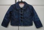 spijkerjasje gevoerd in bloemenmotief (maat 110 - 116), Kinderen en Baby's, Kinderkleding | Maat 110, Ophalen, Meisje, Zo goed als nieuw