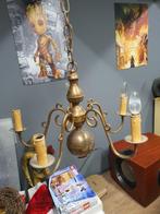 kopere hanglamp kandelaar met lampen Koper, Gebruikt, Klassiek, Ophalen of Verzenden, Metaal