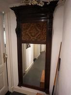 Antieke spiegel met gobelin en leeuwenkopjes, Ophalen, Rechthoekig, 150 tot 200 cm