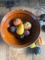 Antiek frans aardewerk vergiet schaal, Ophalen of Verzenden