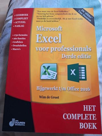 Microsoft Excel voor Professionals - Derde Editie beschikbaar voor biedingen