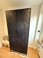 Zwarte mango houten kast – 2009045 – Stevige wandkast, Ophalen, Overige materialen, Gebruikt, 50 tot 100 cm