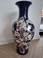 Grote XXL vaas diep donkerblauw van Bloemen van Cornelis!, Ophalen, Blauw, 75 cm of meer, Glas